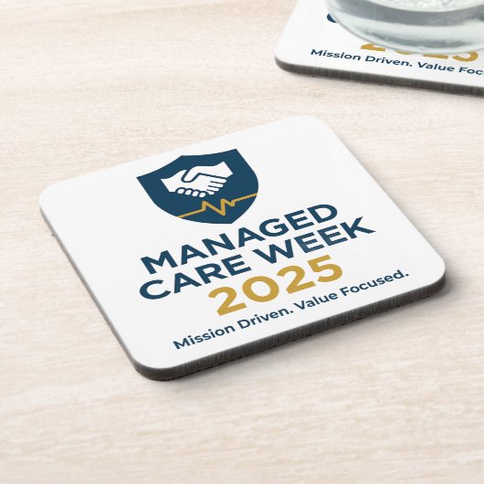 Managed Care Week 2025 - Plastic Coaster Set Getränkeuntersetzer (Linke Seite)