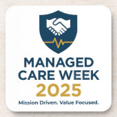 Managed Care Week 2025 - Plastic Coaster Set Getränkeuntersetzer (Vorderseite)