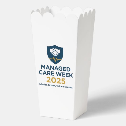 Managed Care Week 2025 - Popcorn Box Geschenkschachtel (Vorderseite)
