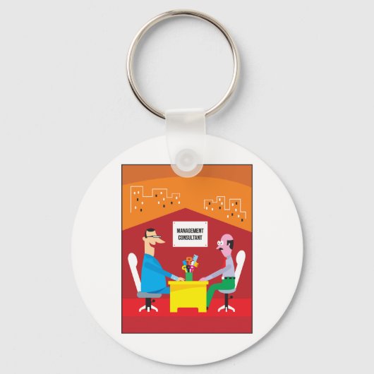 Management Consulting Meeting Schlüsselanhänger (Vorderseite)