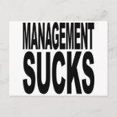 Management Sind zum Kotzen Postkarte (Vorderseite)
