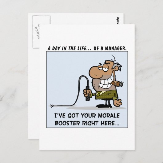 Management-Tools zur Förderung der Moral der Mitar Postkarte (Vorne/Hinten)