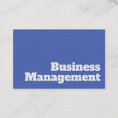 Management Visitenkarte (Vorderseite)