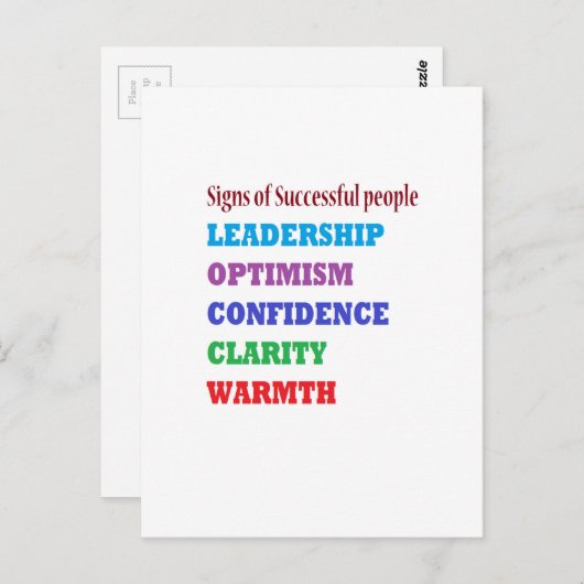 Management zitiert Weisheitsworte über Führung Postkarte (Vorne/Hinten)