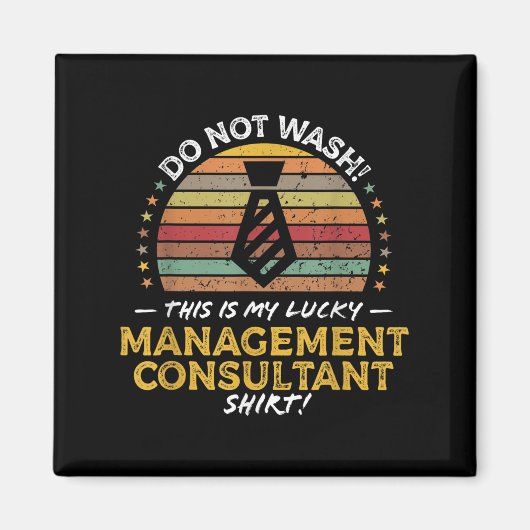 Managementberater Job Titel Funny Quote Graphen Magnet (Vorne)