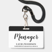 Manager Ausweis (Vorderseite mit Lanyard)