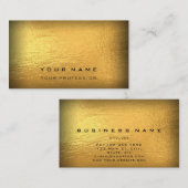Manager Bauinvestition Handel Gold Black Visitenkarte (Vorne/Hinten)