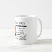 Manager Bestes Geschenk Kaffeetasse (VorderseiteRechts)