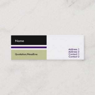 Manager Business Card Mini Visitenkarte