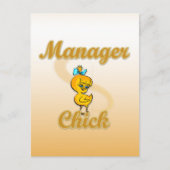 Manager Chick Postkarte (Vorderseite)