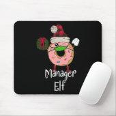 Manager-Elf-Quarantäne-Weihnachten-Lustiger-Donut- Mousepad (Mit Mouse)