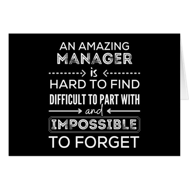 Manager, Geschenk für Manager, ein wahrlich großar (Vorderseite (Horizontal))