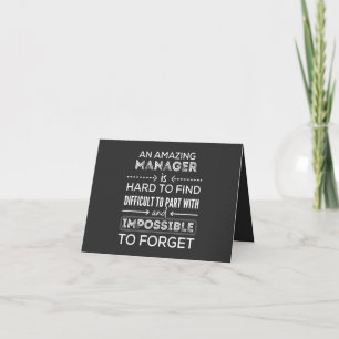 Manager, Geschenk für Manager, ein wahrlich großar Karte