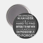 Manager, Geschenk für Manager, ein wahrlich großar Magnet (Vorderseite/Rückseite)