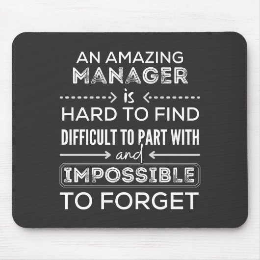 Manager, Geschenk für Manager, ein wahrlich großar Mousepad (Vorne)