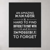 Manager, Geschenk für Manager, ein wahrlich großar Poster (Vorne)