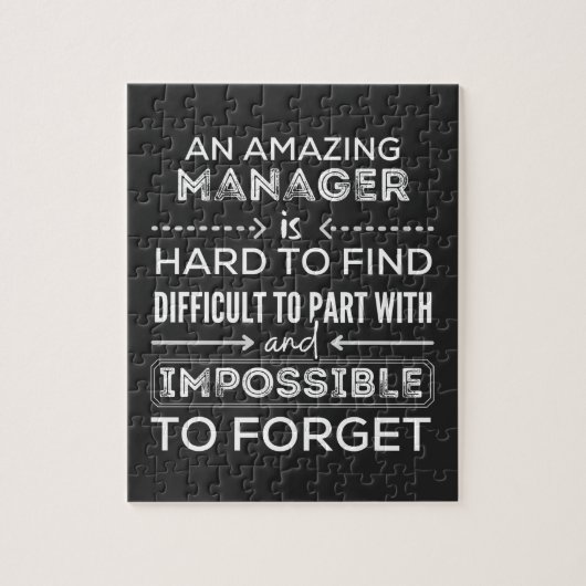 Manager, Geschenk für Manager, ein wahrlich großar Puzzle (Vertikal)