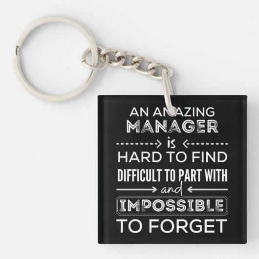 Manager, Geschenk für Manager, ein wahrlich großar Schlüsselanhänger (Vorderseite)