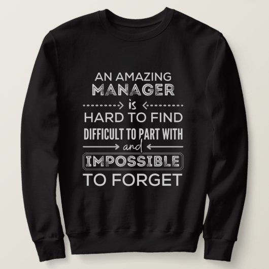 Manager, Geschenk für Manager, ein wahrlich großar Sweatshirt (Design vorne)