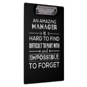 Manager, Gift For Manager, A Truly Great Manager Klemmbrett (Rechts)