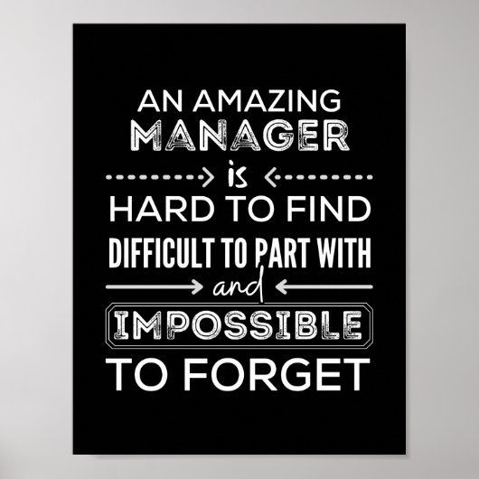 Manager, Gift For Manager, A Truly Great Manager Poster (Vorne)