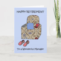 Manager Happy Rente Cartoon Sessel