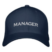 MANAGER Hat Bestickte Baseballkappe (Vorderseite)