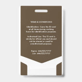 Manager ID Card Ausweis (Rückseite)