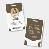 Manager-ID-Karte Ausweis (Vorder- & Rückseite)