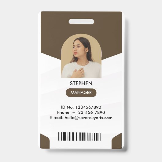 Manager-ID-Karte Ausweis (Vorderseite)