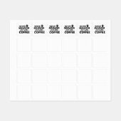 MANAGER INSTANT EINFACH KAFFEE HINZUFÜGEN ETIKETTEN (Blatt)