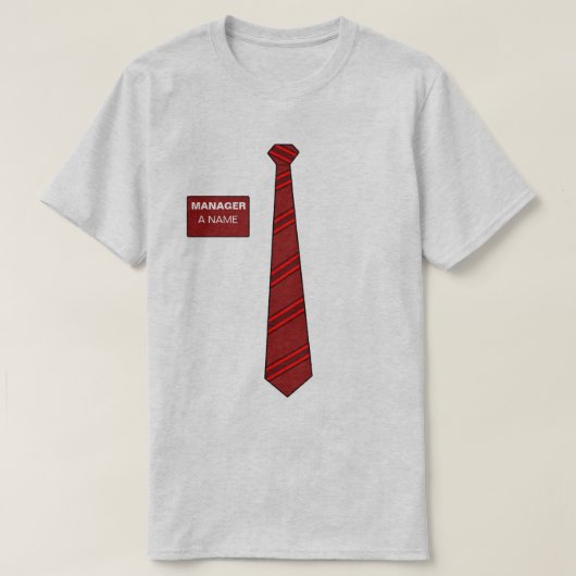 Manager-Krawatten-Shirt T-Shirt (Design vorne)