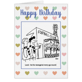 Manager Merry-Go-Round Football Cartoon