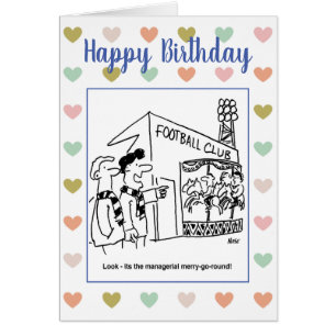 Manager Merry-Go-Round Football Cartoon