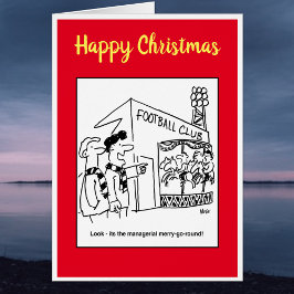 Manager Merry-Go-Round Football Cartoon