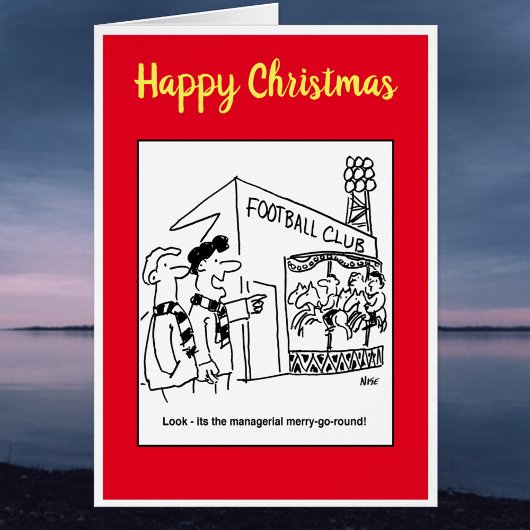 Manager Merry-Go-Round Football Cartoon