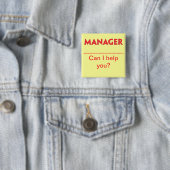 Manager-NamensAbzeichen-Knopf Button (Beispiel)