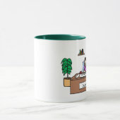 Manager - personalisierte Cartoon-Tasse Tasse (Zentrum)