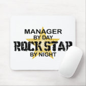Manager-Rockstar bis zum Nacht Mousepad (Mit Mouse)