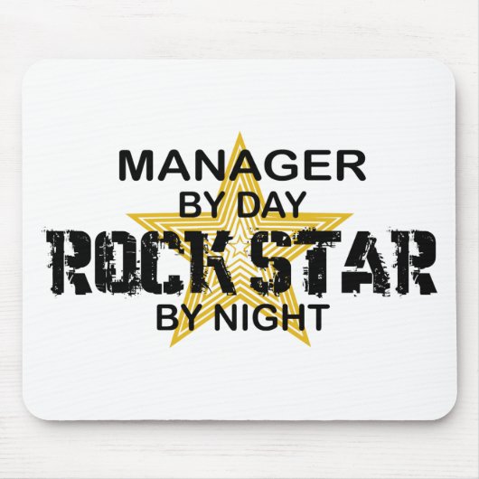 Manager-Rockstar bis zum Nacht Mousepad (Vorne)