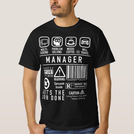 Manager Teamleiter, Supervisor, IT-Manager T-Shirt (Vorderseite)