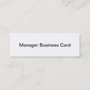 Manager-Visitenkarte Mini Visitenkarte