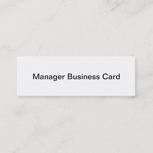 Manager-Visitenkarte Mini Visitenkarte (Vorderseite)