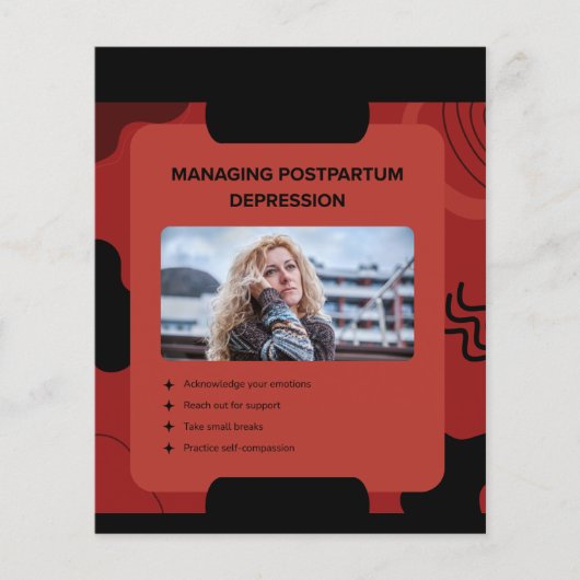 Managing Postpartum Depression Awareness Design Flyer (Vorne)