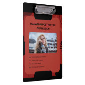 Managing Postpartum Depression Awareness Design Klemmbrett (Rechts)