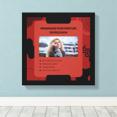 Managing Postpartum Depression Awareness Design Leinwanddruck (Insitu (Holzboden))
