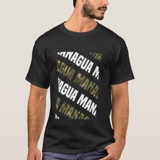 Managua Camouflage Pattern Green Camouflage T-Shirt (Vorderseite)