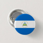 Managua-Flagge, Flagge Nicaraguas Button (Vorne & Hinten)