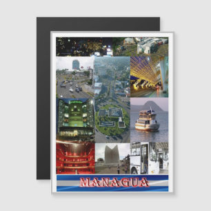 Managua - Nicaragua - Mosaik - Magnetkarte