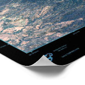 Managua, Nicaragua Satellitenposter Poster (Ecke)